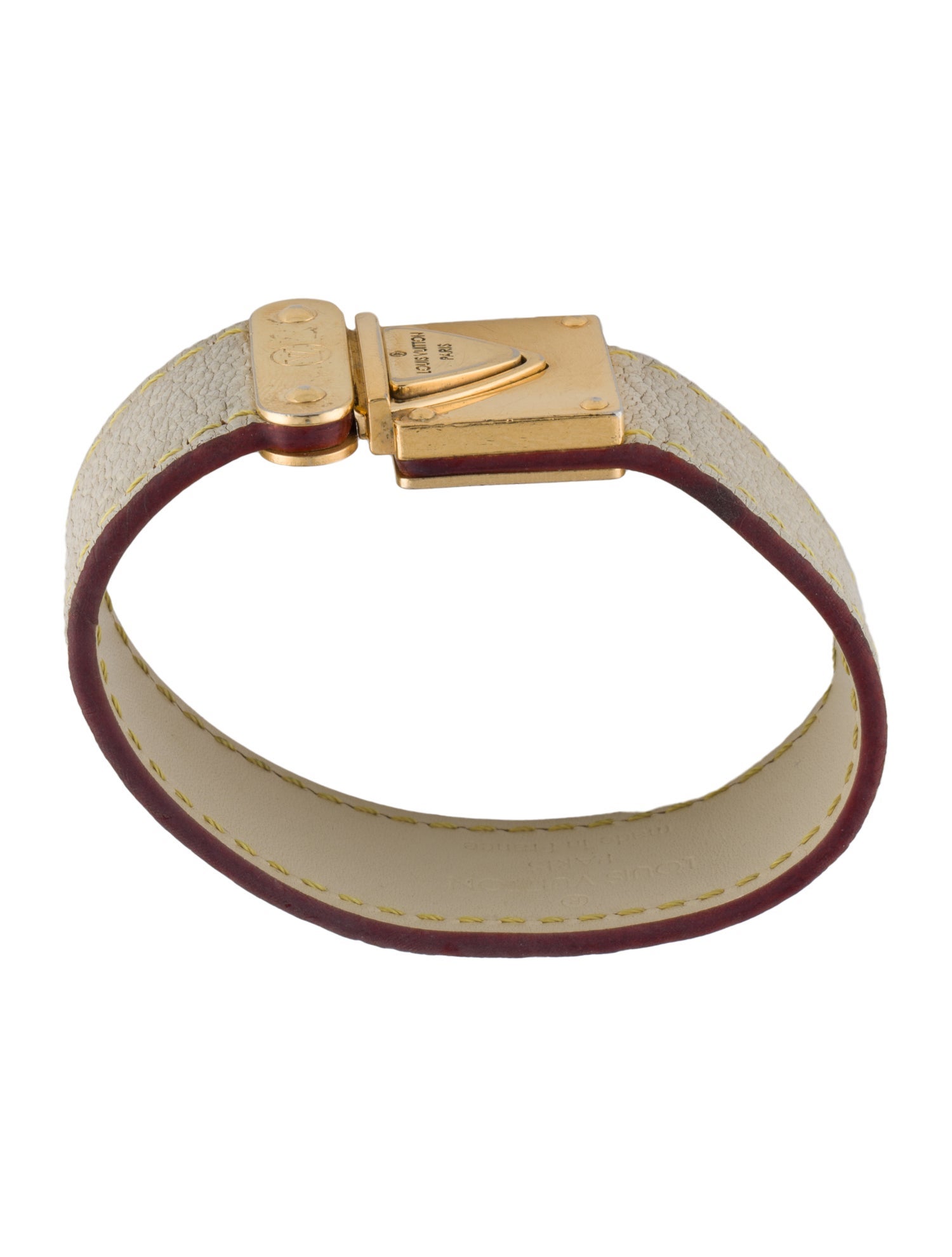 Louis Vuitton Nomade Koala Lock Leather Bracelet